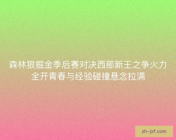 森林狼掘金季后赛对决西部新王之争火力全开青春与经验碰撞悬念拉满 森林狼掘金季后赛对决西部新王之争火力全开青春与经验碰撞悬念拉满